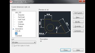 Cara Mensetting Garis Ukur  Dimstyle  AutoCAD [upl. by Hilaire]