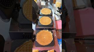 Corn Cheese Waffles  Korean Street Food shorts [upl. by Ogir]