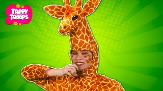 Giraffe Song  Preschool Songs For Kids  Tappy Troops – Educational Toddler Learning Videos [upl. by Onaicul]