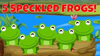 Five Little Speckled Frogs Song [upl. by Osmen]