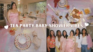 tea party baby shower vlog [upl. by Lerud]