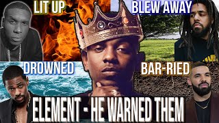 Kendrick Lamar  Element Original Version w Disses amp Lyrics Explained kendricklamar [upl. by Azarcon135]