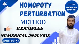 Homotopy perturbation method  homotopy perturbation method example  homotopy analysis method [upl. by Norby]