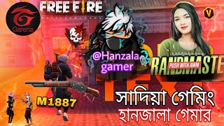 Hanzala Gamer vs Sadiya gaming [upl. by Leterg719]