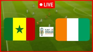 🔴LIVE Senegal vs Cote DIvoire  Africa Cup of Nations 2024 Match Highlights Video Game Simulation [upl. by Nnylyar]