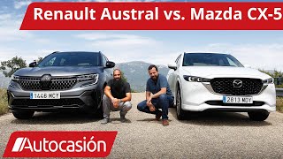 Mazda CX5 vs Renault Austral  COMPARATIVA SUV  Review en español  Autocasión [upl. by Hanyaz]