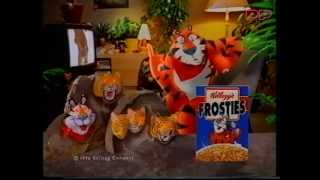 Advert  Kelloggs Frosties Free Eye Of The Tiger Toys  1995 [upl. by Acirred]