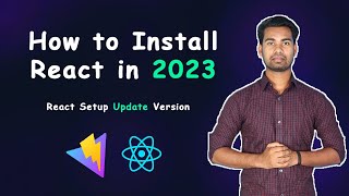 how to install react js in 2023  react update version setup with vite [upl. by Hittel]