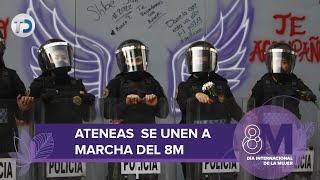 quotPolicía presente se une al contingentequot mujeres policías de CdMx se unen a la marcha del 8M [upl. by Cleaves562]