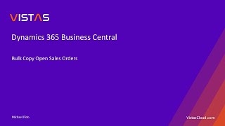 Dynamics 365 Business Central  Bulk Copy Open Sales Orders  Extension [upl. by Blount994]