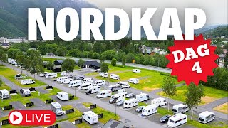 Nordkap 2024 “LIVE”  Dag 4  Nord Norge porten Halland Camping Rennebu TopCamp Mosjøen [upl. by Crockett827]