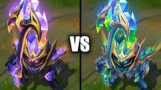 Crystalis Indomitus Nautilus vs Mythic Chroma Skin Comparison League of Legends [upl. by Nertie]