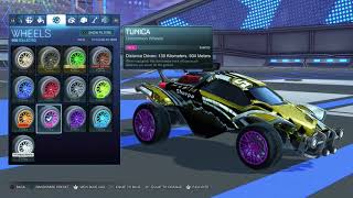 All Painted Tunicas In Rocket League  Rocket League  Is this the best wheel in Rocket league [upl. by Katzen]