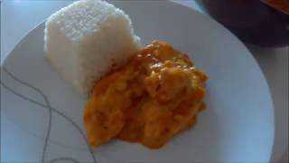 Recette  Curry de lotte au lait de coco et aux poivrons [upl. by Izmar]