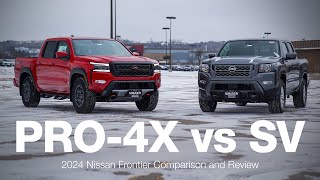 2024 Nissan Frontier SV vs Pro4X  Comparison and Review [upl. by Elrem]