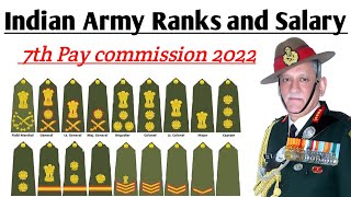 Indian Army Ranks and Salary🔥। How To Recognize The Rank and Badge Of Indian Army🤔2022।indianarmy [upl. by Lamraj]