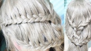 Lace Braid Tutorial Series 2 Daenerys Khaleesi Inspired Braid Game of Thrones Hairstyle [upl. by Lourdes]