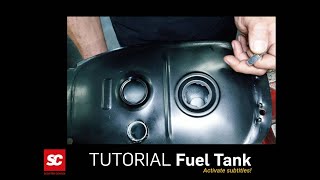 Tutorial SC  Vespa Benzinhahn und Tank einbauen Vespa PX LML etc [upl. by Coe80]