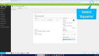 Using Equatio Inside Your Infinite Campus LMS Course [upl. by Anestassia]