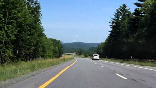 Adirondack Northway Interstate 87 Exits 31 to 32 northbound [upl. by Ashil]