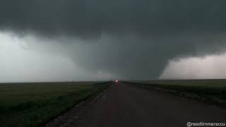 Monster wedge tornado from close range in western Kansas May 22 2016 [upl. by Sonja332]