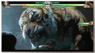 Begheera amp Baloo vs BandarLog with Healthbars [upl. by Keenan]