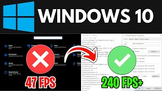 ULTIMATE FPS Boost Guide For Windows 10  Quick FPS Boost and Low Input Delay ISLC 2024 [upl. by Dnomyaw]
