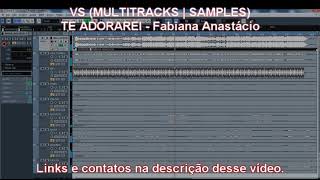 ADORAREI Fabiana Anastácio VS MULTITRACKS  SAMPLES [upl. by Carrnan]