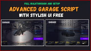Free Script  QBcore  ESX  Advanced Garage Script  With stylish UI  Installation Video [upl. by Narad531]
