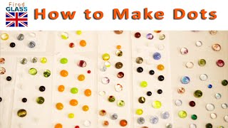 Making fused glass dots from scratch [upl. by Rainie]