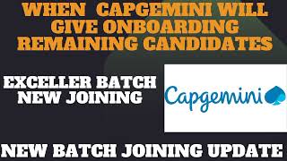 Capgemini Onboarding updateCapgemini exceller update [upl. by Dasteel]