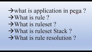 Rule Resolution in pega   What is rule set [upl. by Erdnoid]