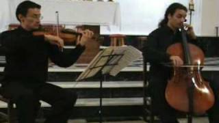 Bach  Violin and cello duo in A minor [upl. by Amasa]