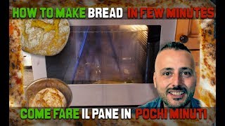 RICETTA PANE SEMPLICE E VELOCE IN 3 MINUTI PER CUOCERLO IN PENTOLA DA PROVARE [upl. by Sparkie23]