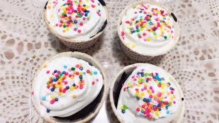 2 MINUTES MICROWAVE CUPCAKES 🧁 [upl. by Zipnick]