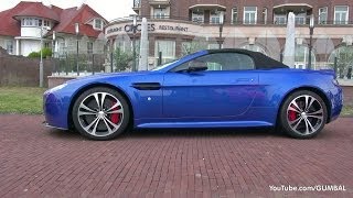 Aston Martin V12 Vantage Roadster Vanquish DB9 V8 Vantage Sounds [upl. by Lanor]