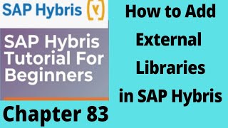 Using External Jars in SAP Hybris with Maven Dependencies  Adding Dependencies in Hybris Tutorial [upl. by Faden]