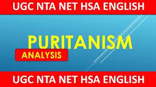 Puritanism Puritan Age Explained British Literature UGC NTA NET English language [upl. by Angadreme127]