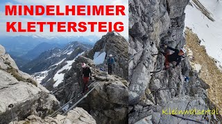 Mindelheimer Klettersteig mit abenteuerlichem Abstieg Vorsicht gebotenBedingungen Mitte Juni 21 [upl. by Bird764]