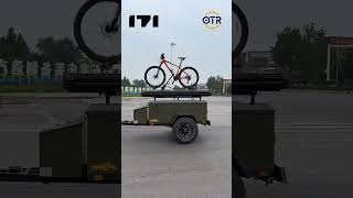 2024 NEW Rooftop Tent On Camper Trailer MINI RV Offroad Camping amp Glamping Bike Bicycle rooftoptent [upl. by Cirdek852]