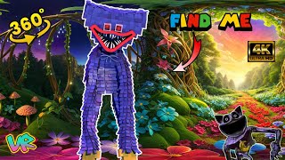 Huggy Wuggy Voxel Poppy Playtime 3  Smiling critters  Finding Challenge 360 VR  VR360 [upl. by Ahtiuqal635]