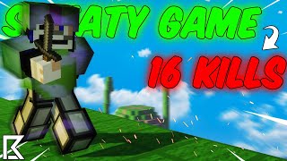 This Ranked Bedwars Game was so Sweaty 2nd top killer 15 kills [upl. by Ackler]