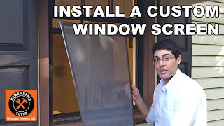 Custom Window Screens Part 3 How to Install a Custom Window Screen [upl. by Rawlinson]