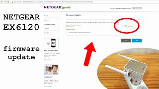 Netgear EX6120 WiFi extender dual band • Firmware update [upl. by Jankey973]