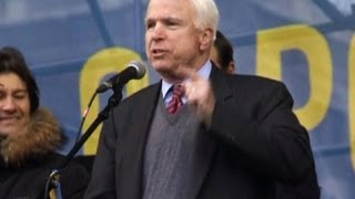 Senators John McCain and Chris Murphy address Ukraine protesters [upl. by Nnaitsirhc]