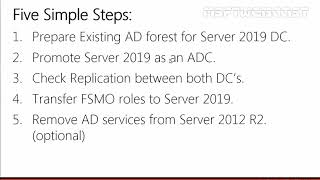 Migrating Active Directory From Windows 2012 R2 to Windows Server 2019 [upl. by Ylenats]