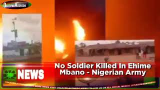 No Soldier Killed In Ehime Mbano  Nigerian Army [upl. by Gothard945]