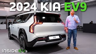 2024 Kia EV9 InsideEVs First Look Debut [upl. by Rep395]