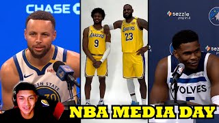 BOOFY Reacts to NBA Media Day 2024 [upl. by Yelhak]