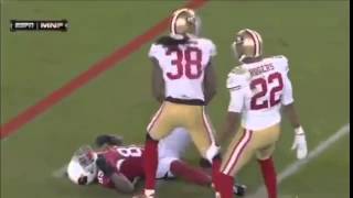 Hardest Hit in All of Football GRAPHIC  HD and SloMo [upl. by Ssenav]